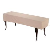 sourcing map Bench Cushion Cover Stretch Jacquard Checkered Dining Bench Cover Anti Dust Washable Bench Seat Protector Cover for Bedroom, Living Room, Kitchen, Camel