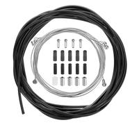 sourcing map Bicycle Brake Gear Shifter Cable Housing Set Universal Bike Inner Brake Cable Housing Kit Front and Rear Bicycle Shift Cable Replacement Kit for Road Mountain Bike Cycling, Black