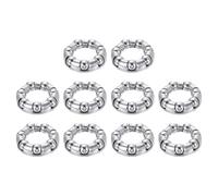 sourcing map Bicycle Crank Ball Bearing 1/4Inch (6mm) x 7 Balls, 14pcs Replacement Ball Bearings for Bottom Bracket Bearings Bike Wheel Frame Bearing Repair