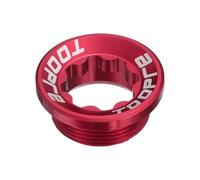 sourcing map Bike Crank Cover Screws M20 Aluminum Alloy Bicycle Crank Fixing Bolt Crankset Arm Chainwheel Screws for Mountain Bike, Red