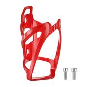 sourcing map Bike Water Bottle Holder 5.2" PC Universal Bicycle Bottle Cages Ultralight Cycling Hydration Brackets with Screws for MTB Mountain Road Gravel, Red