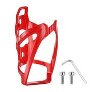 sourcing map Bike Water Bottle Holder 5.3" PC Universal Bicycle Bottle Cages Ultralight Cycling Hydration Brackets with Screws for MTB Mountain Road Gravel, Red
