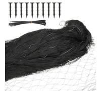 sourcing map Bird Netting for Chicken Coop 16 x 16 Feet Garden Netting with 0.8" Square Mesh, Nylon Chicken Wire Mesh Garden Fence Animal Barrier for Plants Vegetables Fruit Trees, 1 Set