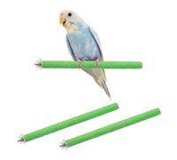 sourcing map Bird Perch Stand, Colorful Parrot Perch Paw Grinding Stick, Wood Rough-surfaced Perches 30 x 2 Cm, (Green, 2 Pcs), Intended for Home/Animal Parks/Pet Stores
