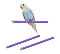 sourcing map Bird Perch Stand, Colorful Paw Grinding Stick, Wood Rough-surfaced Perch Parrot Stand 30 x 1.8 Cm, (Purple, 2 Pcs), Intended for Home/Animal Parks/Pet Stores