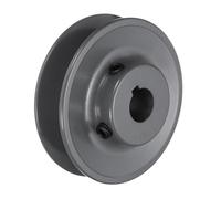 sourcing map BK30-5/8 V-Belt Sheave 5/8"Bore 3.15"OD Single Groove Web Sheave Bored-to-Size Sheave, Cast Iron, Belt Section for 3L or B Belt