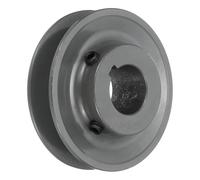 sourcing map BK32-3/4 V-Belt Sheave 3/4"Bore 3.35"OD Single Groove Web Sheave Bored-to-Size Sheave, Cast Iron, Belt Section for 3L or B Belt