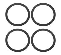 sourcing map Black 6.5 Inch EVA Foam Speaker Edge Surround Rings Replacement Parts for Speaker Repair or DIY 4 Pcs