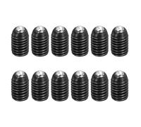 sourcing map Black Ball Point Set Screws, M10x16mm Carbon Steel Hex Socket Spring Plungers Grub Screw for Industrial Electronic Machine Home Furniture Repair Workplaces, Pack of 12