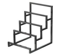 sourcing map Black Clutch Purse Display Stand 4 Layer Wallet Display Rack Clutch Handbag Holder Purse Closet Organizer Display for Home Retail Store Supplies