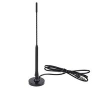 sourcing map Black DC 12V Magnetic Base Car AM FM Antenna Radio Signal Aerial