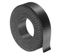 sourcing map Black Edge Banding Tape, 22mm x 8m Pre-Glued Flexible Veneer Edge Edging Strips Wood Tape for Cabinet Repair and Furniture Restoration