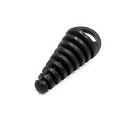 sourcing map Black Motorcycle Exhaust Tube Pipe Plug Muffler Rubber Protector