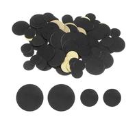 Sourcing Map Black Non-Woven Felt Circles Set, 25/40mm 1"/1-1/2" Pre Cut Felt Craft Stickers for DIY Sewing Handcraft Cut Projects, Craft Finishing