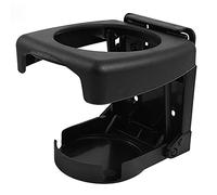 sourcing map Black Plastic Folding Car Truck Drink Cup Can Bottle Holder Stand
