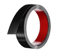 sourcing map Black Trim Peel and Stick, Self Adhesive Mirror Trim Border 32.8ft x 1.6" Stainless Steel Brushed Finish Molding Tape Strips for Mirror Frame Wall Cabinet Tile Edge Molding