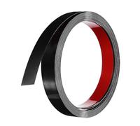 sourcing map Black Trim Peel and Stick, Self Adhesive Mirror Trim Border 32.8ft x 1" Stainless Steel Brushed Finish Molding Tape Strips for Mirror Frame Wall Cabinet Tile Edge Molding