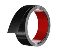 sourcing map Black Trim Peel and Stick, Self Adhesive Mirror Trim Border 32.8ft x 2" Stainless Steel Brushed Finish Molding Tape Strips for Mirror Frame Wall Cabinet Tile Edge Molding