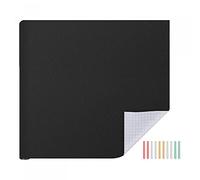 sourcing map Blackboard Dry Erase Board Sticker Wall Sticker 39" x 35" Self Adhesive Backing Roll with Chalk for Wall Office Home Classroom, Black, Pack of 2