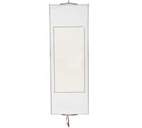 sourcing map Blank Hanging Scroll, 40 x 113 cm Blank Chinese Calligraphy Painting Scroll Paper Wood Rod Wall Mounting Hanging for Art Writing Wedding Vows Home Decor, Silver