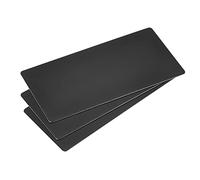 sourcing map Blank Metal Card 100x50x0.8mm Anodized Aluminum Plate Black 3 Pcs