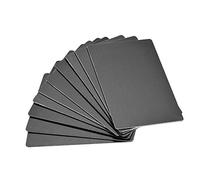 sourcing map Blank Metal Card 100x60x0.8mm Anodized Aluminum Plate for DIY Laser Printing Engraving Black 10 Pcs