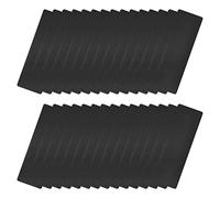 sourcing map Blank Metal Card, 3.1" x 1.2" Painted Aluminum Plate for DIY Laser Engraving Nameplate, 0.3mm Thick Black 30 Pcs