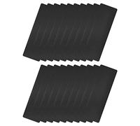 sourcing map Blank Metal Card, 3.1" x 1.2" Painted Aluminum Plate for DIY Laser Engraving Nameplate, 0.3mm Thick Black 20 Pcs