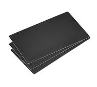 sourcing map Blank Metal Card 80x50x1mm Anodized Aluminum Plate Black 3 Pcs