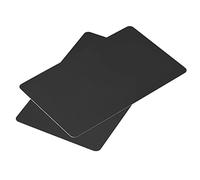sourcing map Blank PVC Cards Black Plastic Card 14mil for ID Badge Printer, Graphic Quality, Pack of 50