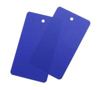 sourcing map Blank Waterproof Eyelet Hole Plastic Shipping Tags,Blank Labeling Tags for Product Identification Tags,Valve Marking,Outdoor Tagging,5x9cm/1.97x3.54 Inch Pack of 200,Blue