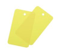 sourcing map Blank Waterproof Eyelet Hole Plastic Shipping Tags,Blank Labeling Tags for Product Identification Tags,Valve Marking,Outdoor Tagging,4x7cm/1.57x2.76 Inch Pack of 200,Yellow