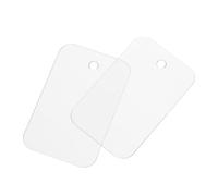 sourcing map Blank Waterproof Eyelet Hole Plastic Shipping Tags,Blank Labeling Tags for Product Identification Tags,Valve Marking,Outdoor Tagging,2.5x4cm/0.98x1.57 Inch Pack of 200,Clear Scrub