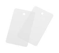 sourcing map Blank Waterproof Eyelet Hole Plastic Shipping Tags,Blank Labeling Tags for Product Identification Tags,Valve Marking,Outdoor Tagging,4x7cm/1.6 x 2.8 Inch Pack of 100,White