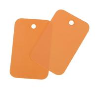 sourcing map Blank Waterproof Eyelet Hole Plastic Shipping Tags,Blank Labeling Tags for Product Identification Tags,Valve Marking,Outdoor Tagging,2.5x4cm/1 x 1.6 Inch Pack of 100,Orange