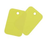 sourcing map Blank Waterproof Eyelet Hole Plastic Shipping Tags,Blank Labeling Tags for Product Identification Tags,Valve Marking,Outdoor Tagging,2x3cm/0.8 x 1.1 Inch Pack of 100,Yellow
