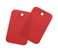 sourcing map Blank Waterproof Eyelet Hole Plastic Shipping Tags,Blank Labeling Tags for Product Identification Tags,Valve Marking,Outdoor Tagging,2.5x4cm/1 x 1.6 Inch Pack of 100,Red