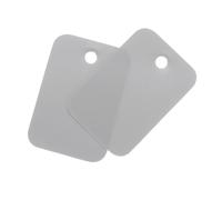 sourcing map Blank Waterproof Eyelet Hole Plastic Shipping Tags,Blank Labeling Tags for Product Identification Tags,Valve Marking,Outdoor Tagging,2x3cm/0.79x1.18 Inch Pack of 200,Grey