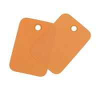 sourcing map Blank Waterproof Eyelet Hole Plastic Shipping Tags,Blank Labeling Tags for Product Identification Tags,Valve Marking,Outdoor Tagging,2x3cm/0.8 x 1.1 Inch Pack of 100,Orange
