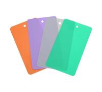 sourcing map Blank Waterproof Eyelet Hole Plastic Shipping Tags,Blank Labeling Tags for Product Identification Tags,Valve Marking,Outdoor Tagging,5x9cm/1.97x3.54 Inch Pack of 100,Multicolored