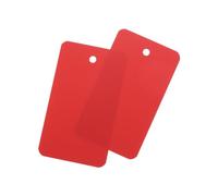 Sourcing Map Blank Waterproof PVC Shipping Tags, Product Identification Tags, Red, Pack of 200, 1.57x2.76 Inch