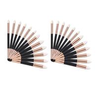 sourcing map Blending Sponge Pen, 2 Size Double Headed Washable Sketch Wipe Rubbing Brush Drawing Art Blenders Tool Reusable for Artist Shadow Detail Correcting(Pack of 12, Gold Tone)