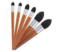 sourcing map Blending Sponge Pen, 3 Size Washable Sketch Wipe Rubbing Brush Drawing Art Blenders Tool Reusable for Artist Shadow Detail Correcting(Pack of 6, Red)