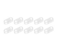 sourcing map Blind Chain Connector 20Pcs Plastic Bead Ball Chain Cord Connectors for Roman Roller Shades Bead Blinds Curtain Beaded Chain Fit 4.5mm Bead Transparent