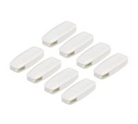 sourcing map Blind Cord Weight, 8Pcs 80mm Curtain Window Shutter Beaded Chain Handle Roman Vertical Roller Shade Accessories, White