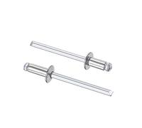 sourcing map Blind Rivets, 4mm x 8 mm 304 Stainless Steel Pull Rivets Core Decoration Rivets Silver Tone, 25pcs