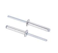 sourcing map Blind Rivets, Aluminum Pull Rivets Core Decoration Rivets 5mm Diameter 30mm Grip Length Silver Tone, 120pcs