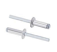 sourcing map Blind Rivets, Aluminum Pull Rivets Core Decoration Rivets 6mm Diameter 20mm Grip Length Silver Tone, 25pcs