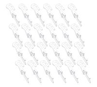 sourcing map Blind Wand Hook,24Pcs 2" x 0.5" - Plastic Vertical Blinds Replacement Parts, Tilt Wand Rotating Tip Hook Repair for Broken Blind Parts (Transparent)