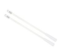 sourcing map Blind Wand Replacement with Hook, 1Pcs 12" Long Fiberglass Blind Tilt Wand with Alloy Hook and Grip, Vertical Blind Rod Stick for Window Blind Stick Wand Opener (White)